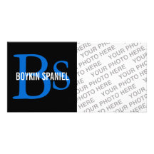 Monograma de la raza del perro de aguas de Boykin Tarjetas Personales