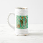 Monograma de oro Stein de las jirafas Taza De Café