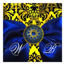 MONOGRAMA DEL DAMASCO DEL NEGRO DEL AMARILLO DEL O COMUNICADO PERSONAL  