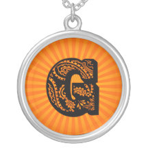 Monograma del resplandor solar de Paisley - G Grimpolas