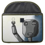 Monograma del robot funda macbook pro