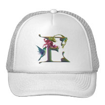 Monograma E del colibrí Gorros