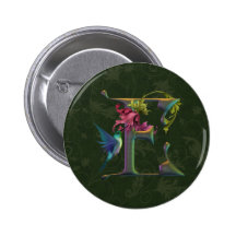 Monograma E del colibrí Pin