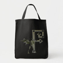 Monograma F del Gargoyle Bolsas Lienzo