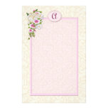 Monograma floral - personalizar papeleria personalizada