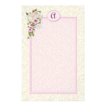 Monograma floral - personalizar papeleria personalizada