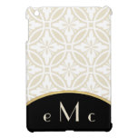 Monograma geométrico floral elegante