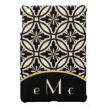 Monograma geométrico floral elegante