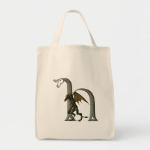 Monograma H del Gargoyle Bolsas Lienzo
