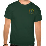Monograma irlandés M del oro Camiseta