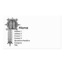 Monograma M Plantillas De Tarjeta De Negocio