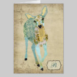 Monograma más estimado de oro Notecard de los cier tarjetas