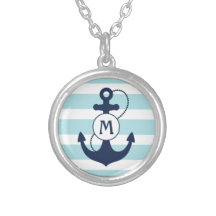 Monograma náutico del ancla joyerias personalizadas