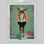Monograma Notecard del rosa rojo de Moses tarjetas