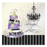 Monograma nupcial, torta de PixDezines de la lavan invitaciones