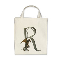 Monograma R de los Gargoyles Bolsas De Mano