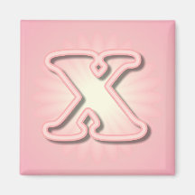 Monograma rosado X Iman
