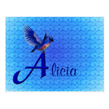 Monograma su inicial conocida una postal del Blueb