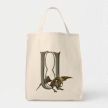 Monograma U de los Gargoyles Bolsa De Mano