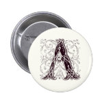 Monograma un botón pin