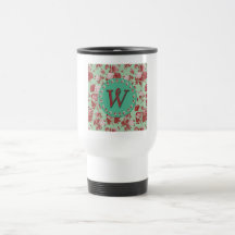 Monograma W del vintage Tazas