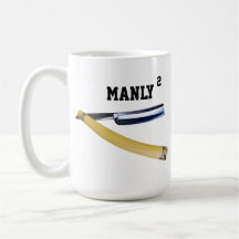 MONOGRAMED AJUSTADO DE HOMBRES QUE AFEITA LA TAZA