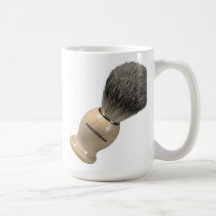 MONOGRAMED AJUSTADO DE HOMBRES QUE AFEITA LA TAZA
