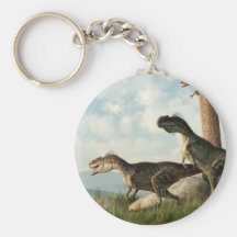 Monolophosaurs en la caza llaveros