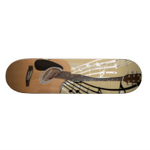 Monopatín abstracto de la guitarra