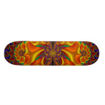 monopatín anaranjado del fractal