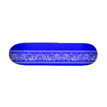 Monopatín azul de Paisley mini