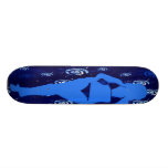 Monopatín azul del verano
