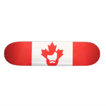 Monopatín canadiense de la bandera