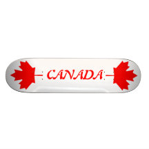 Monopatín de Canadá y de la hoja de arce