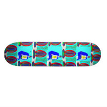 Monopatín de capitán Blue Wonder Lazer Spiral