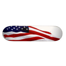 Monopatín de la bandera americana