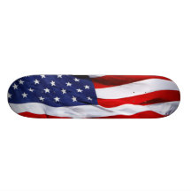 Monopatín de la bandera americana favorable