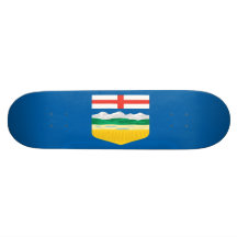 Monopatín de la bandera de Alberta