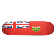 Monopatín de la bandera de Ontario