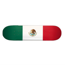 Monopatín de la bandera mexicana