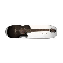monopatín de la guitarra
