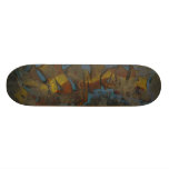 Monopatín de la pintada del Grunge