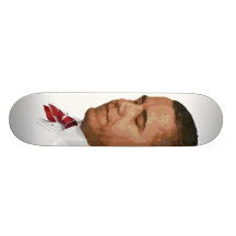 Monopatín de la pintura de Obama