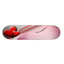 Monopatín de la tarjeta del día de San Valentín