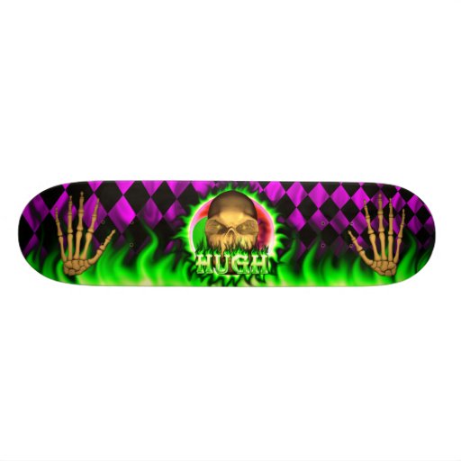 Monopatín de Skatersollie del fuego del verde del 