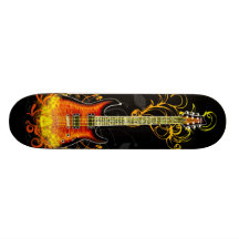 Monopatín del arte 1A de la guitarra