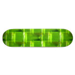 Monopatín del arte abstracto del vidrio verde
