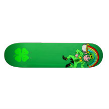 Monopatín del día de St Patrick