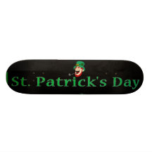 Monopatín del día de St Patrick