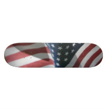 Monopatín del diseño de la bandera americana